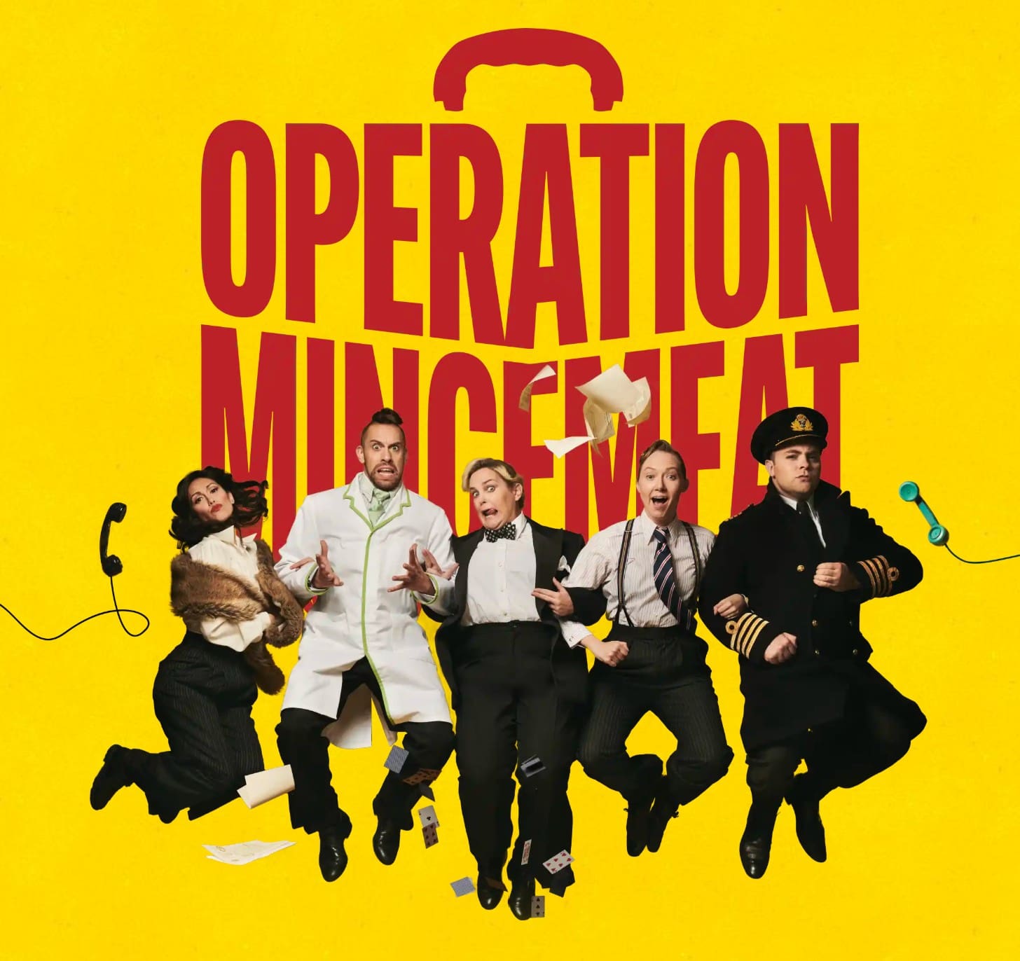 *Operation Mincemeat* is a four-time Tony Award-nominated musical based on the Allies’ war operation of the same name that helped them win World War II. Much more than a history lesson, the uproarious comedy is parts farce, thriller, and Ian Fleming-style spy caper.