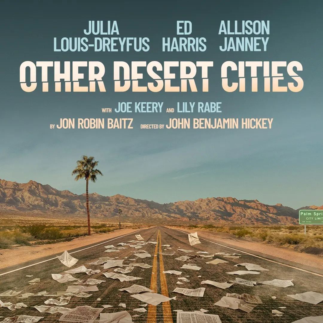 Other Desert Cities on Broadway follows a politically connected family on Christmas Eve in their Palm Springs home. The family is excited for a reunion, but when the daughter comes home with a new memoir that threatens to expose secrets and a hidden past, the holiday becomes a battleground of memory, loyalty, and legacy. For a show about a powerful family, it is fitting that it features an A-list cast.